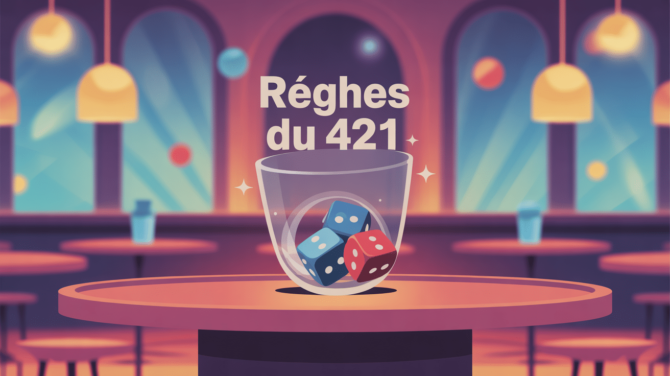 illustration regle 421 jeu gobelet et des 4-2-1