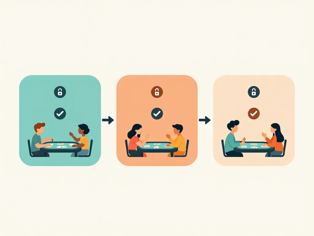 Diagramme étapes pour créer un signe pour le kems