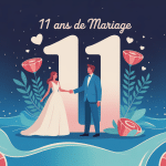 illustration centrale 11 ans de mariage corail