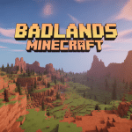 illustration globale du biome badlands minecraft