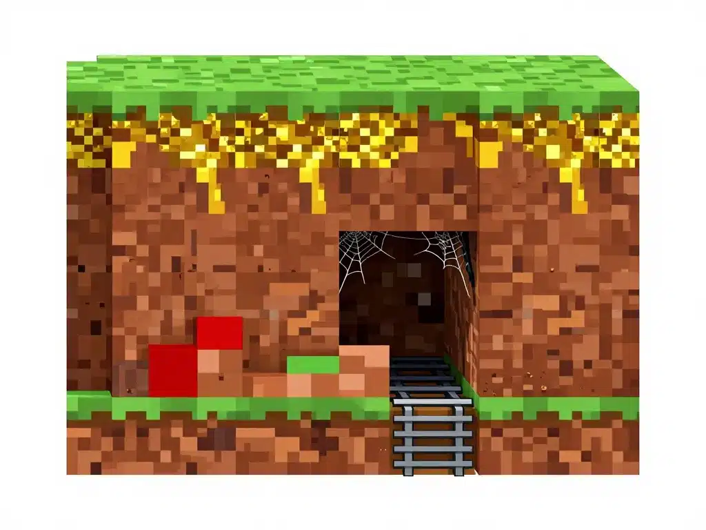 schéma ressources or structures badlands minecraft