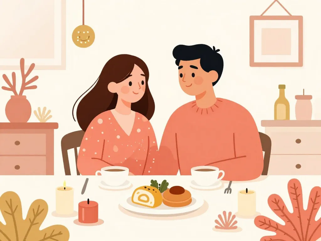 illustration célébration 11 ans de mariage couple