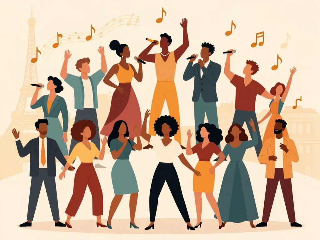 illustration univers chorale paris différents styles