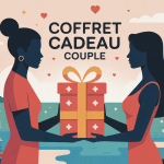 coffret cadeau couple deux silhouettes et coffret lumineux