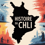 fresque illustrant histoire du chili à travers les âges