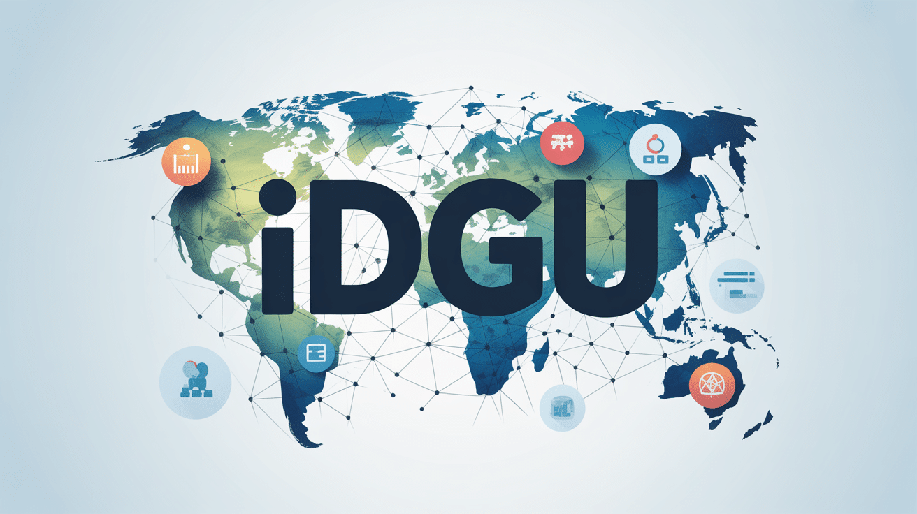 illustration conceptuelle idgu données géographie informatique