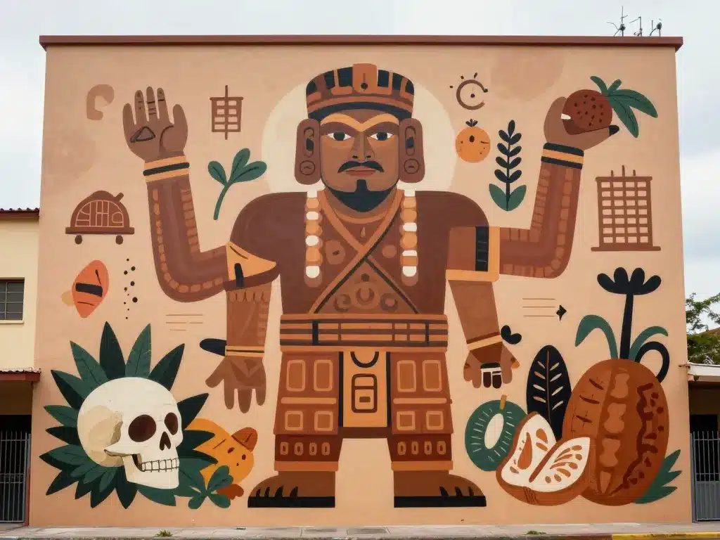 Inti artiste fresque monumentale personnage central