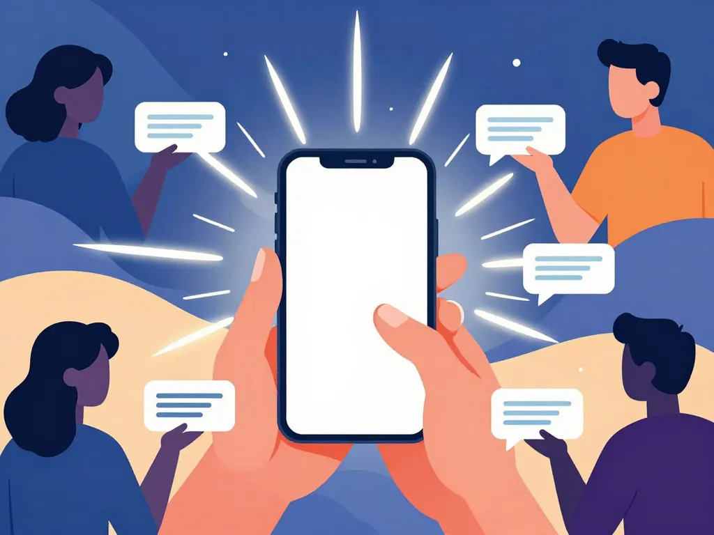 jeu sms engagement illustration symbolic