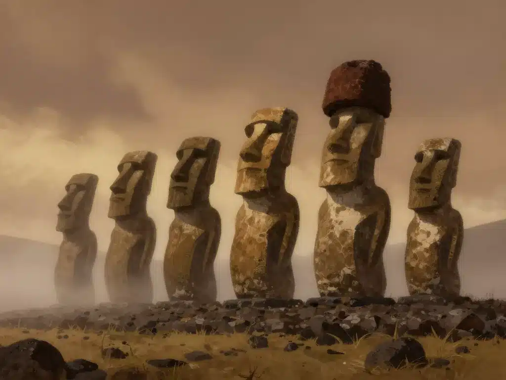 Les moaï origine transformation pierre statues ancestrales