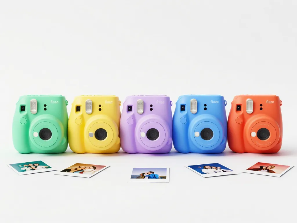 Comparatif meilleur polaroid différents modèles alignés