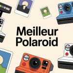 Illustration meilleur polaroid avec appareils et photos instantanées
