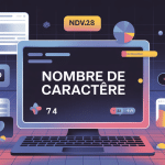 Illustration numérique du nombre de caractère