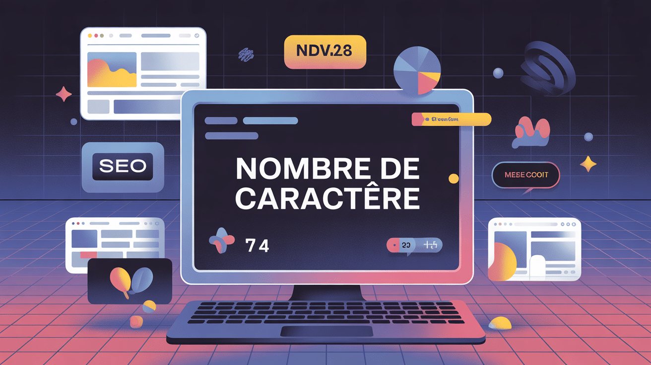 Illustration numérique du nombre de caractère