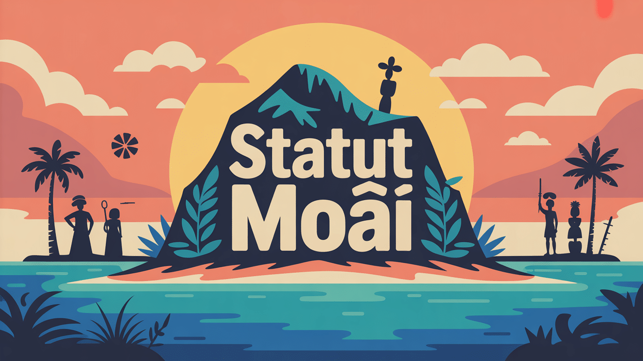 statut moai symbolisé en ultramarins, droit et traditions