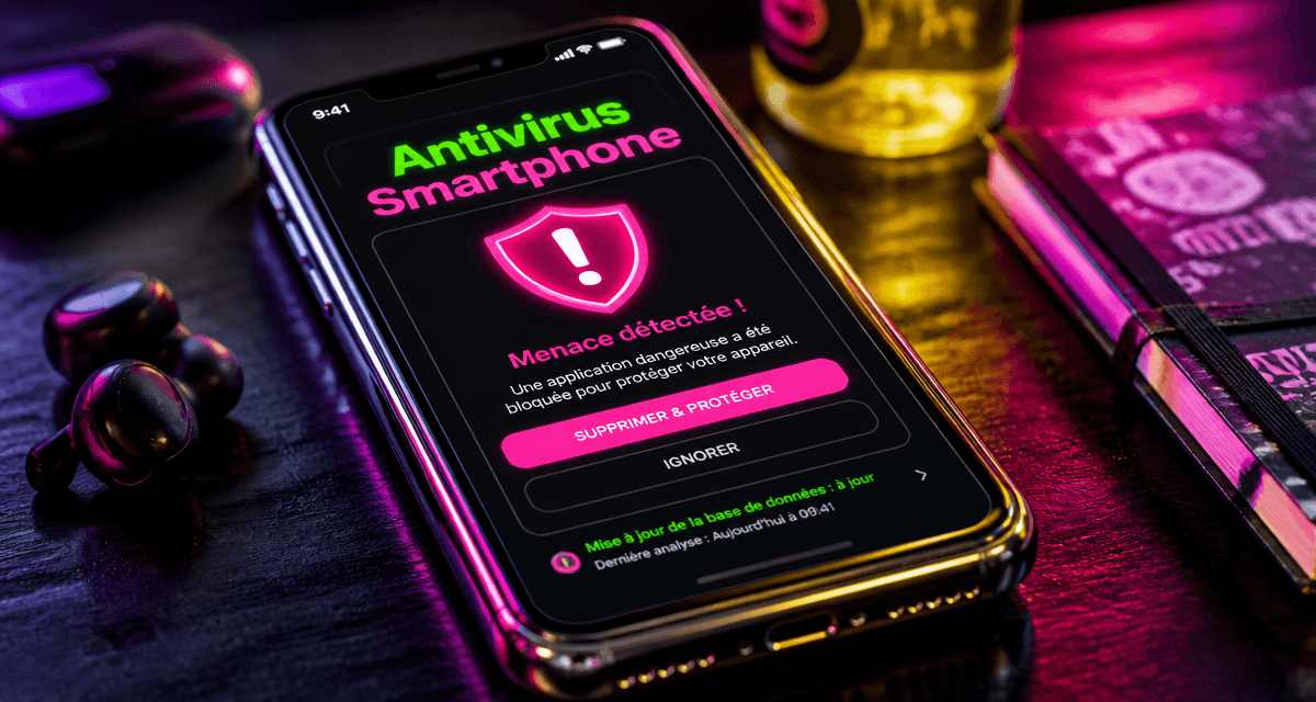antivirus smartphone alerte notification