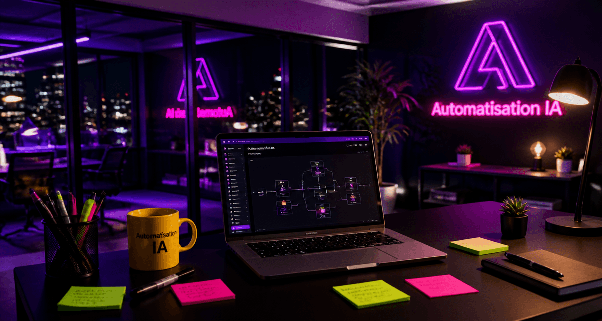 automatisation ia workflow bureau moderne