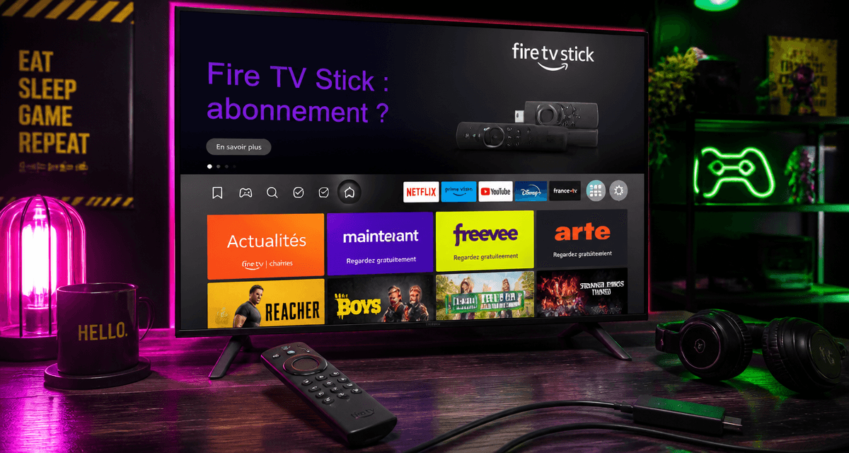 fire tv stick faut il un abonnement télécommande et interface