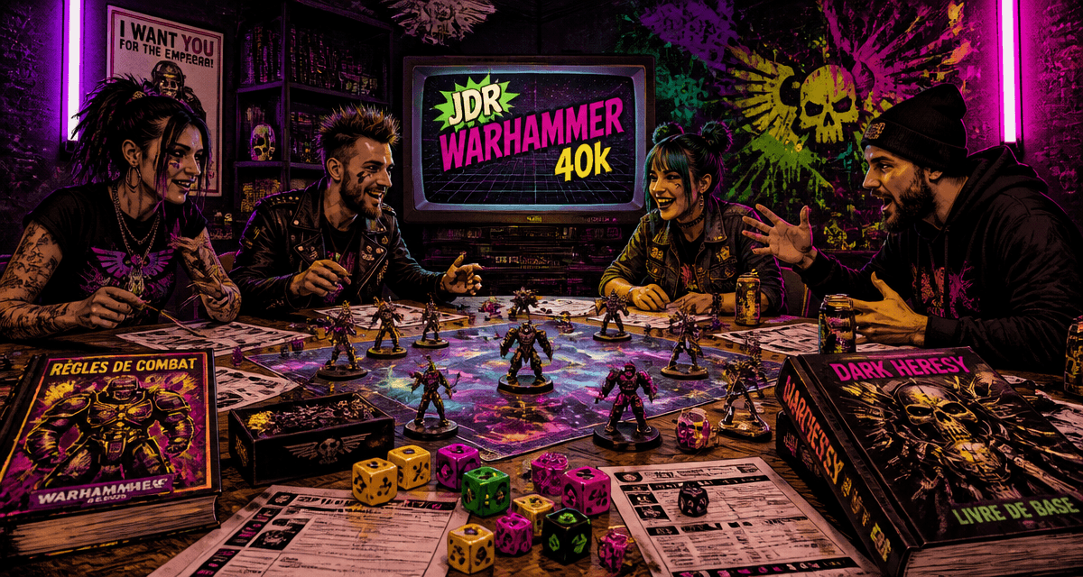 groupe joueurs jdr warhammer 40k autour table