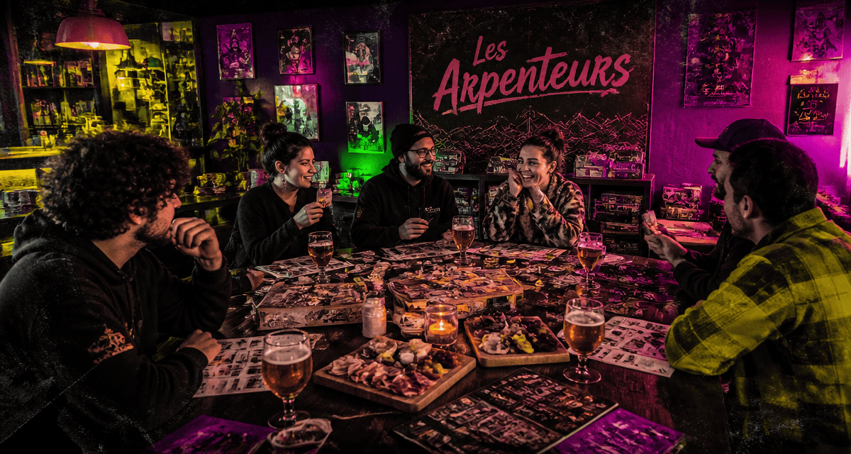 les arpenteurs - bar mystères et jeux de société scène jeux lyon