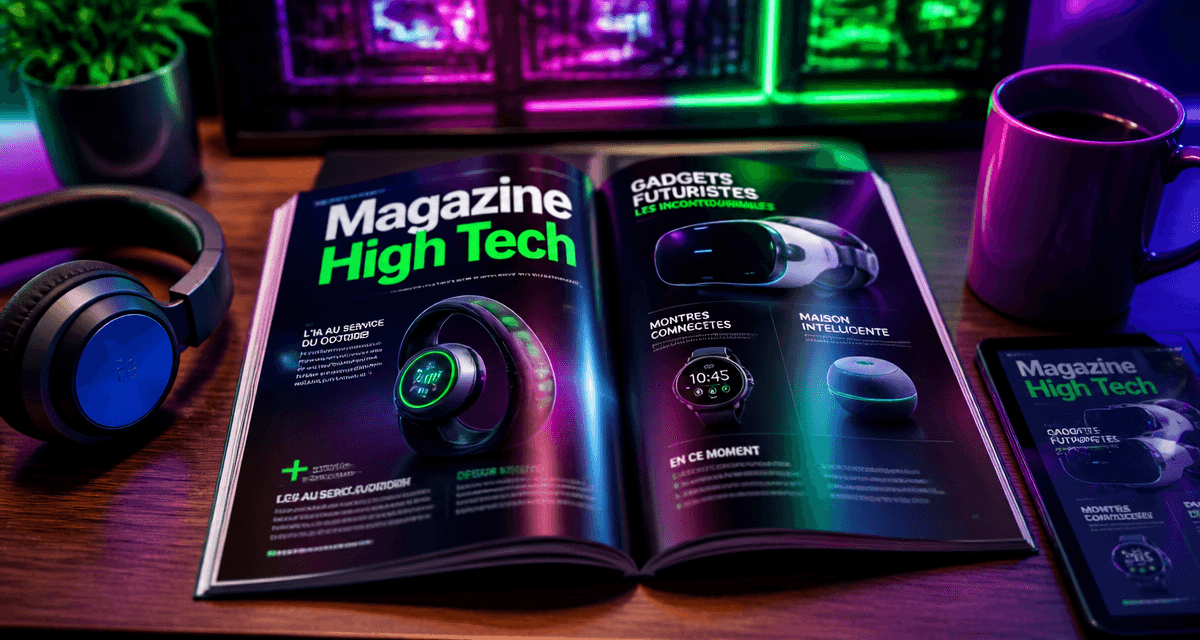 Magazine high tech, gadgets et tablette