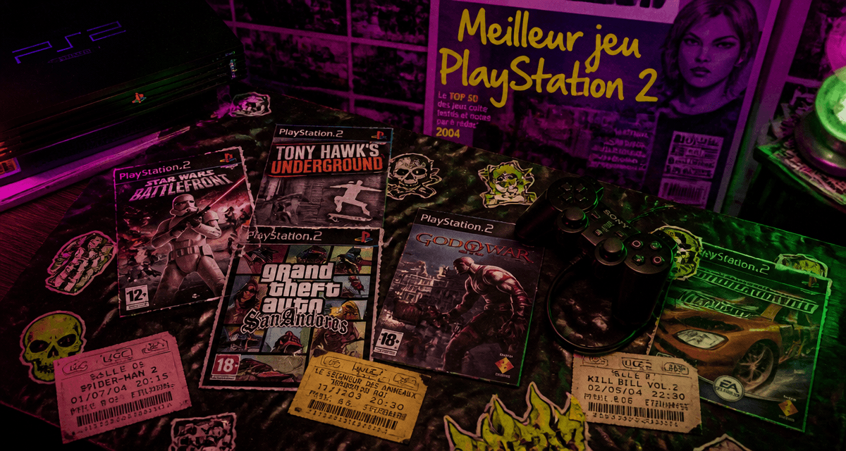 meilleur jeu playstation 2 collage rétro