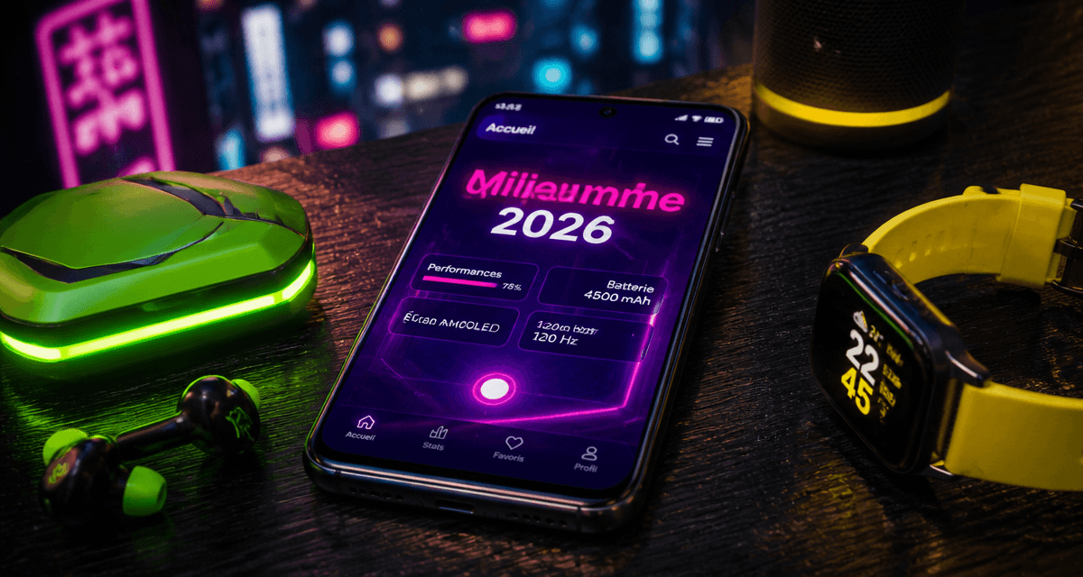 meilleur smartphone milieu de gamme sur table urbaine