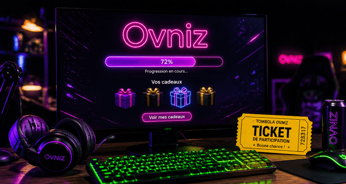 Ovniz écran gaming cadeaux