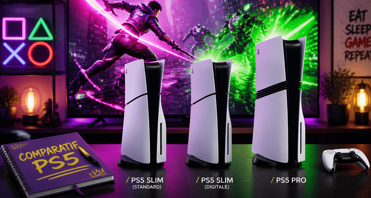 quelle ps5 choisir slim pro sur table gaming