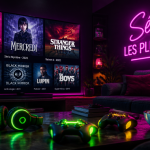 Serie la plus vue au monde salon moderne neon