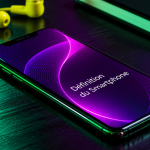 smartphone définition sur table moderne