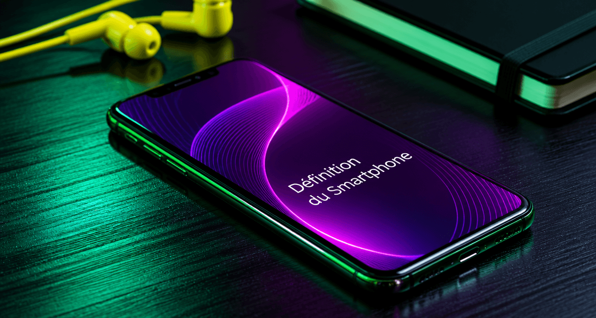 smartphone définition sur table moderne