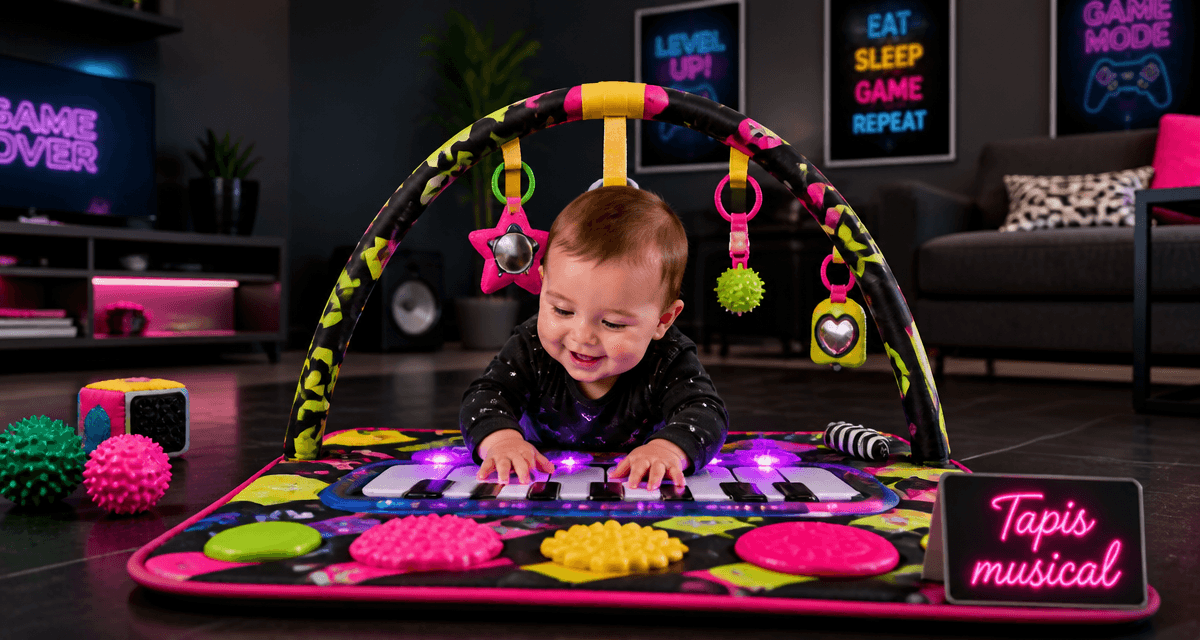 tapis musical bébé couleurs vives