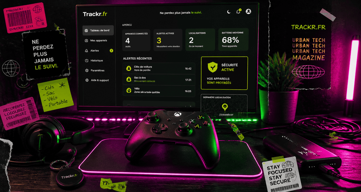trackr.fr jeux vidéo tableau de bord sécurité