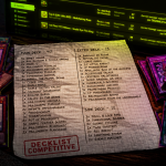 yugioh card deck list sur table gaming