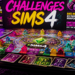 challenge sims 4 plateau de jeu pop art