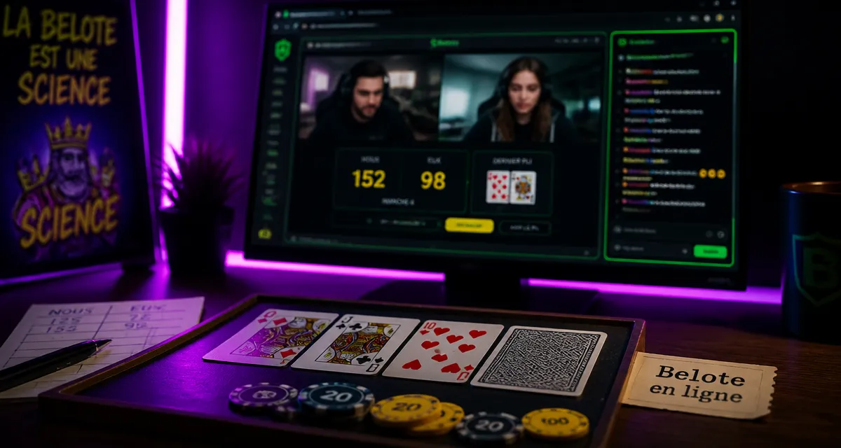 Cliquojeux en ligne belote : table de belote en ligne