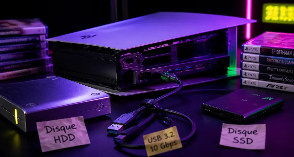 Disque dur externe PS5 prix : HDD ou SSD externe