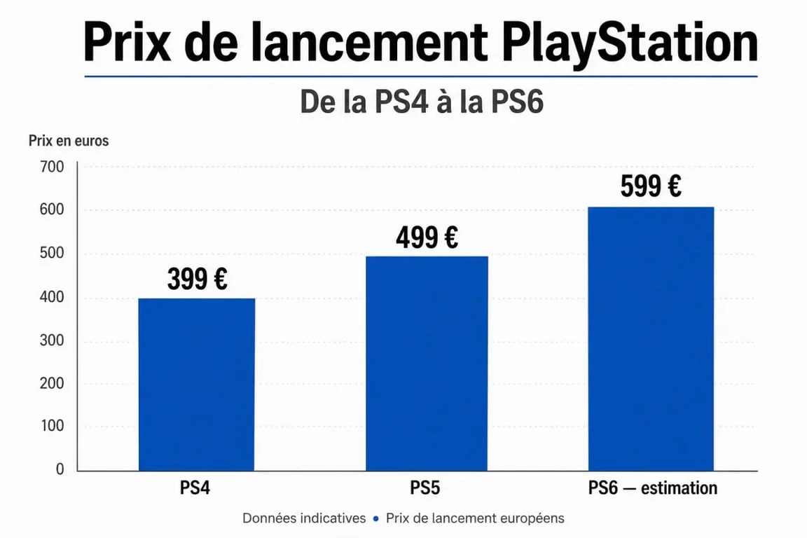 Évolution du prix de lancement des consoles PlayStation : de la PS4 à la PlayStation 6
