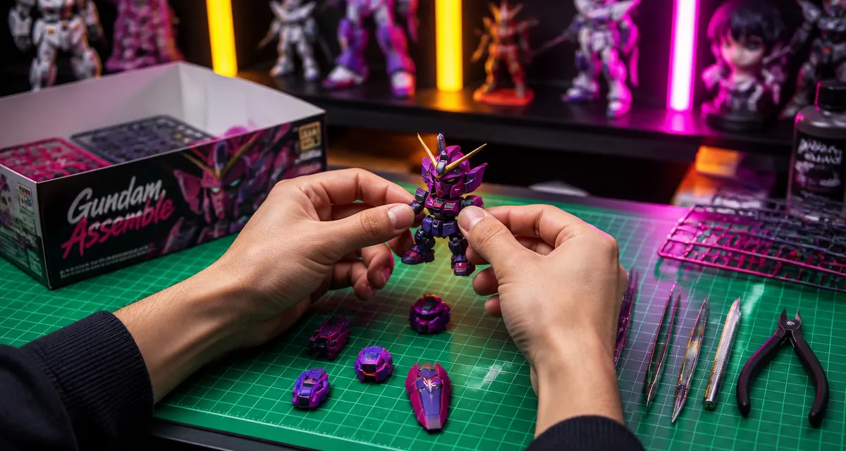 gundam assembly sur bureau outils