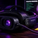 Meta Quest 4 : casque VR futuriste pour réalité mixte 2026 sur bureau sombre