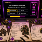 Pathfinder RP feuilles personnage dés figurines gaming