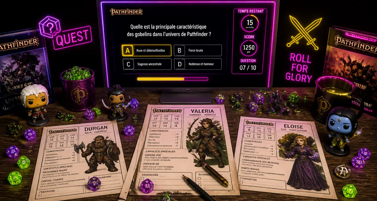 Pathfinder RP feuilles personnage dés figurines gaming