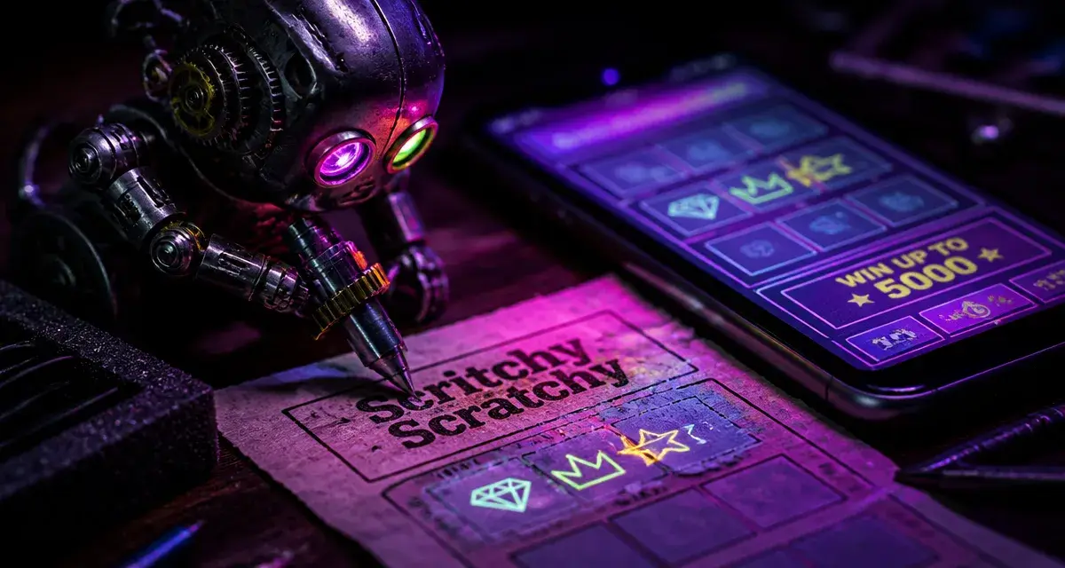Photo scratchy jeu : robot automatise des gains