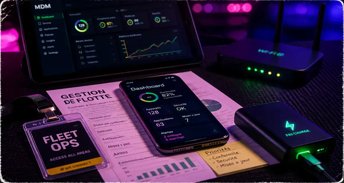Smartphone professionnel pour sécuriser la gestion de flotte mobile