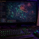 Stratégie pc jeux : souris clavier et écran RTS
