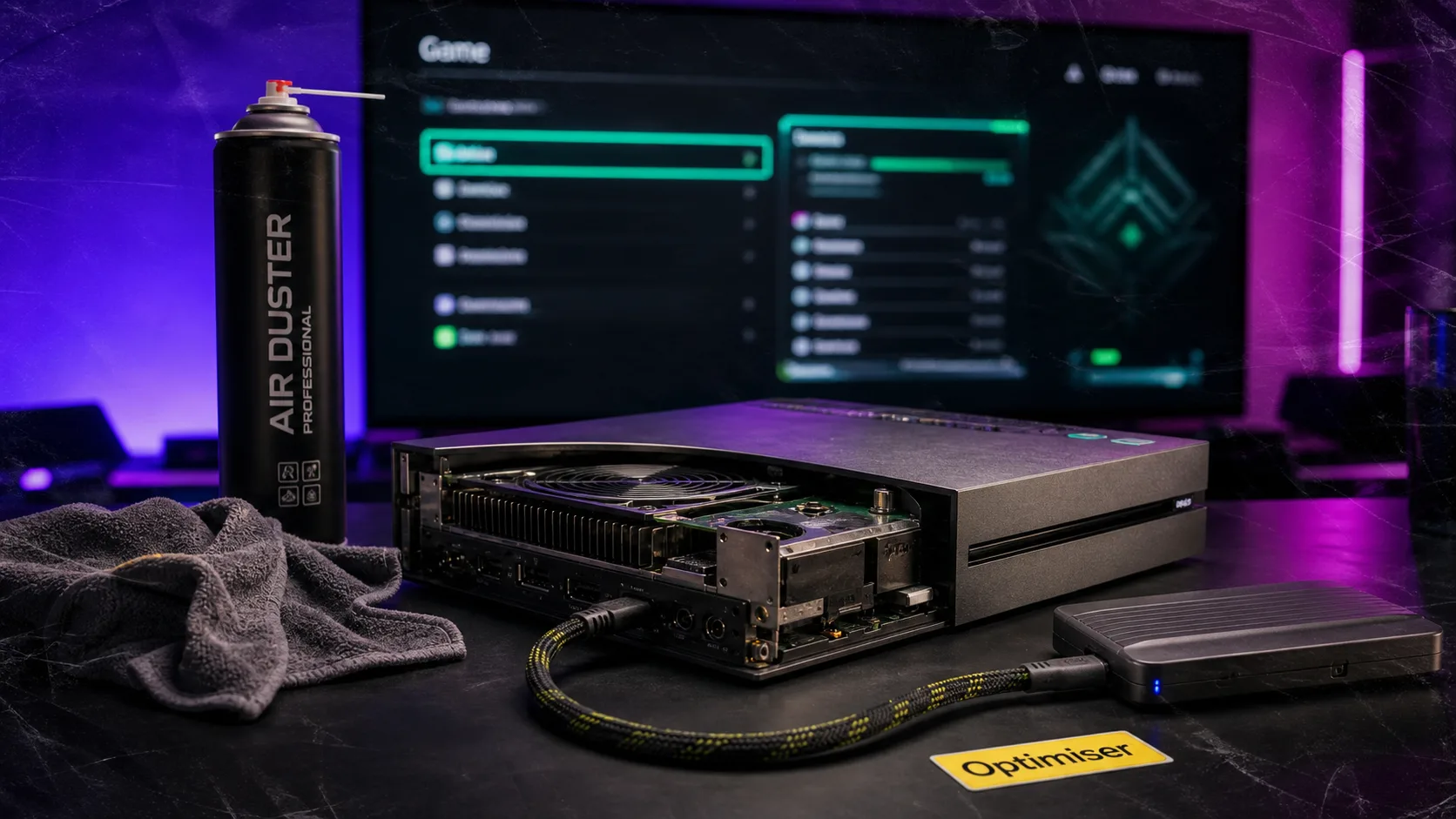Comment optimiser une console de gaming : 120Hz, SSD rapide, moins de lag