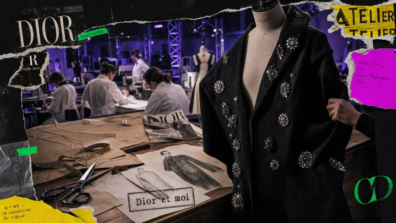 Films mode : atelier couture Dior et moi, patrons et manteau