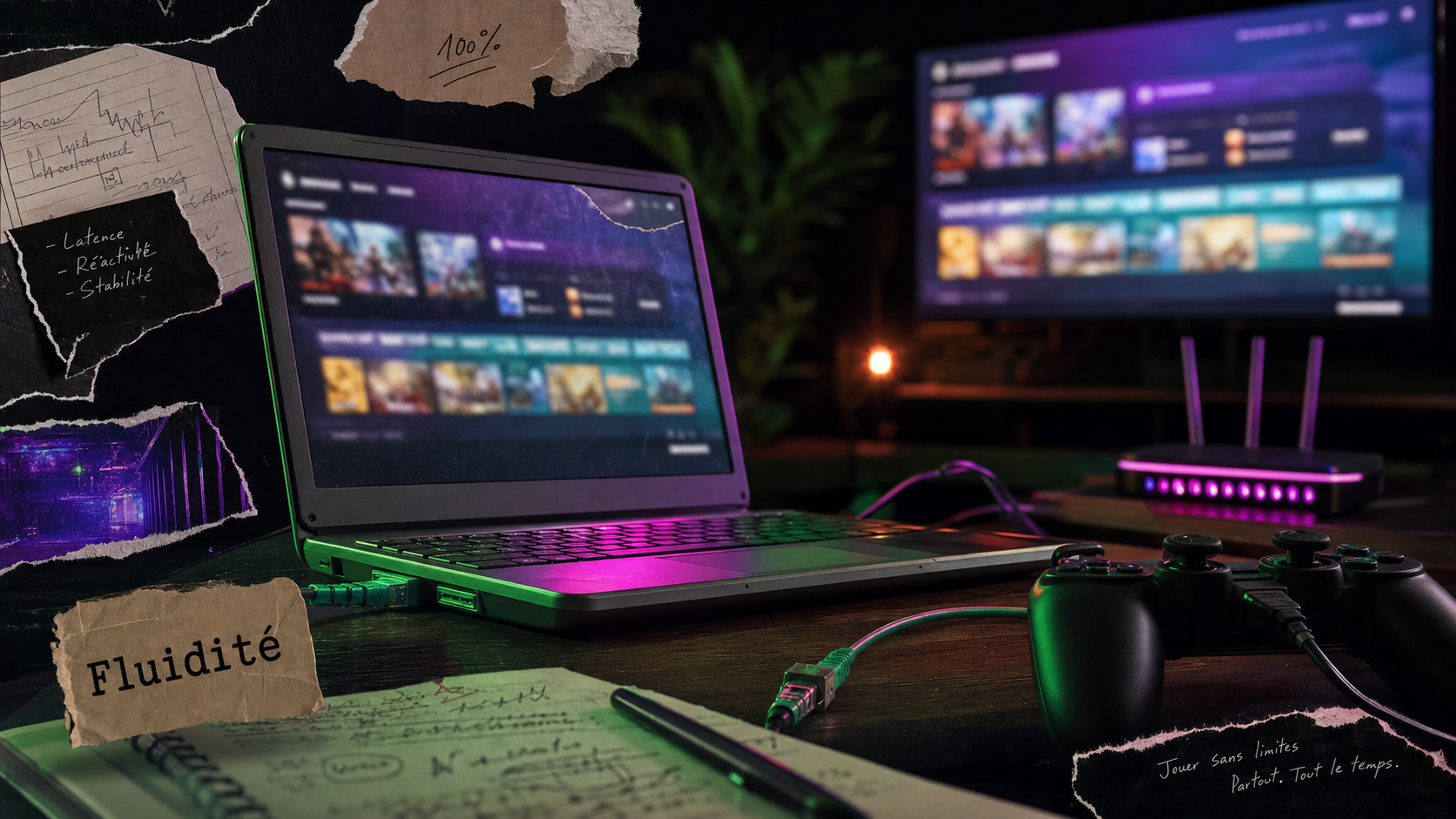 Meilleur cloud gaming : fluidité sur PC et TV, Ethernet