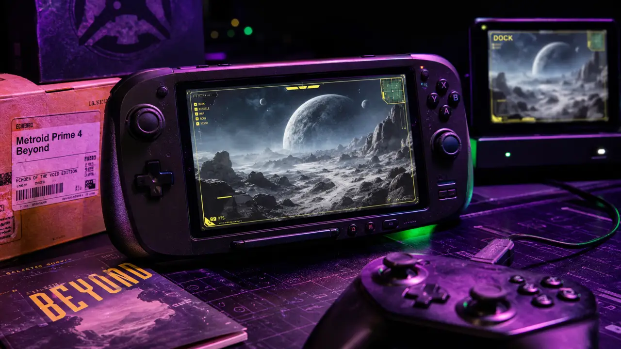 Test metroid prime 4 sur Switch : écran OLED et Dock