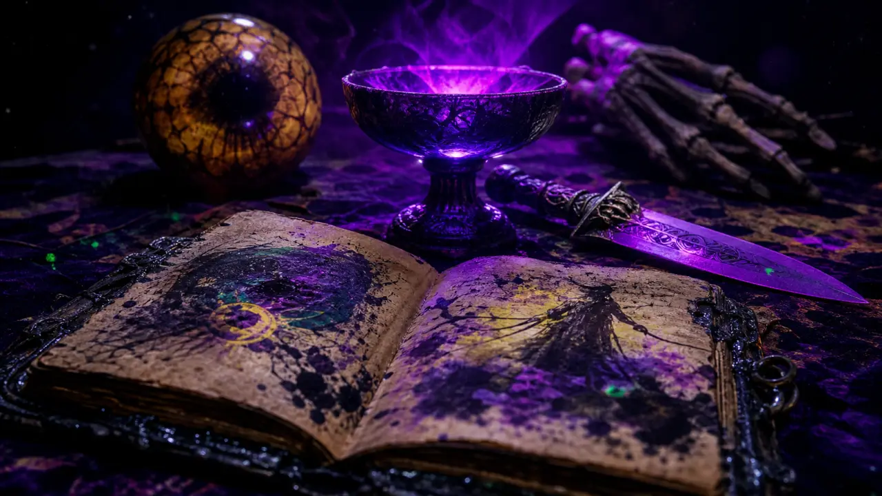 Vecna Donjon et Dragon, Œil de Vecna et dague gravée, artefacts